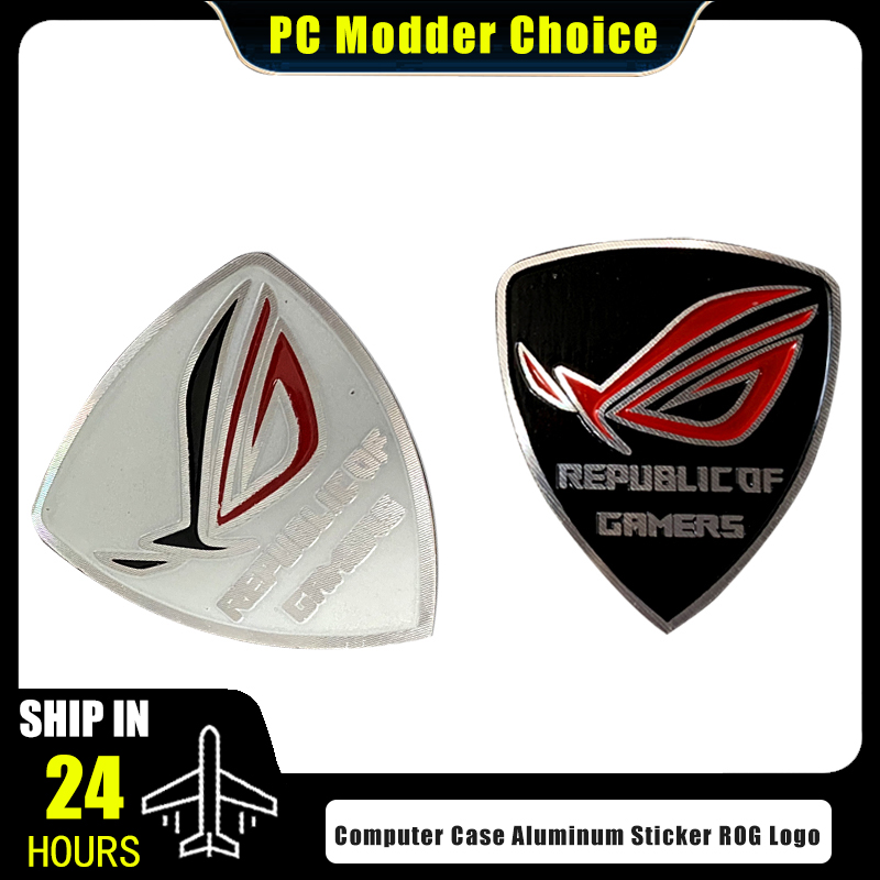 Pc Gaming Rog - Корпус компьютера, алюминиевая наклейка, логотип ROG,