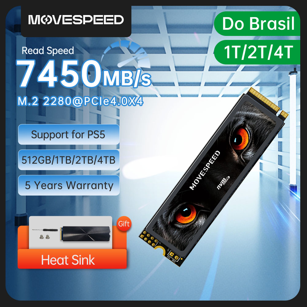 Samsung Ssd 980 Pro - MOVESPEED 7450 МБ/с SSD NVMe M.2