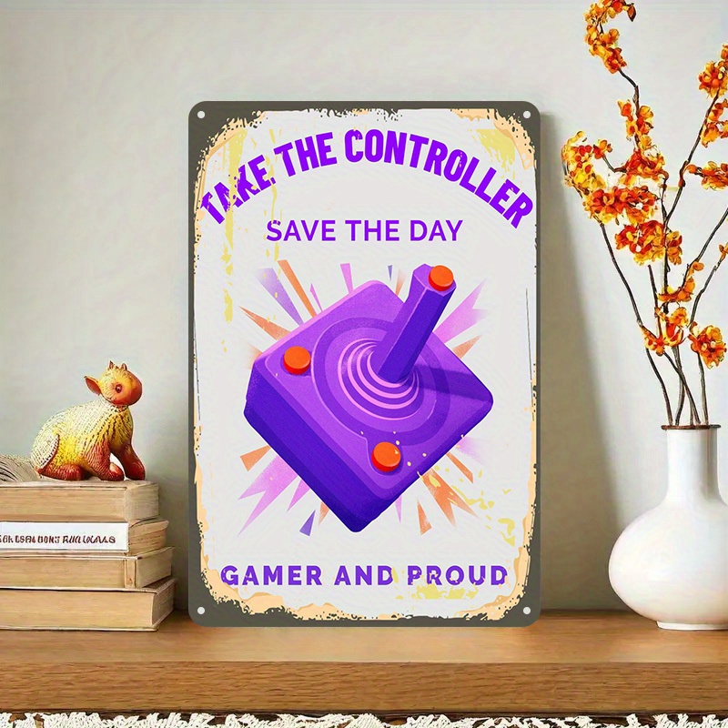 Gaming Controller - Забавная жестяная табличка с игровым контроллером