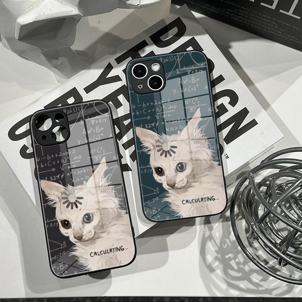 Pc Case Tempered Glass - Чехол для телефона Art Formula Cat