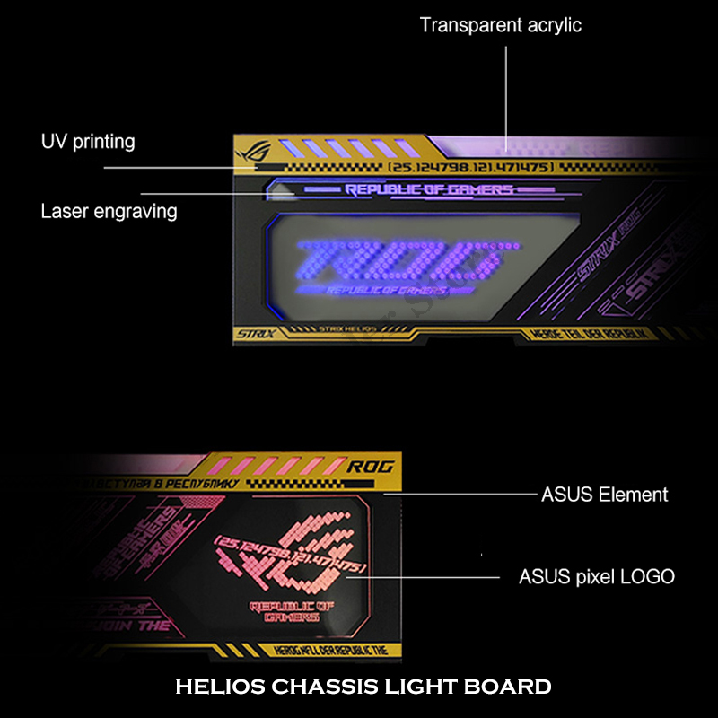 RGB зеркальный корпус для ПК,  – обзор и цена Pc Gaming Rog